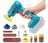 Mini Polisseuse Excentrique Compatible avec Makita 18V 25/50/75 mm | Moteur sans balais, polisseuse sans fil compacte avec plateaux de 25, 50 et 75 mm, batterie et chargeur non inclus