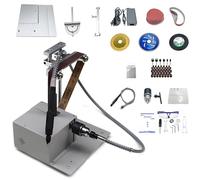Mini polisseuse portable 4 en 1 pour couper, meuler, polir et percer, comprend une règle d'angle et 51 têtes de meulage, 5000-10000 tr/min, idéale pour le bricolage et la fabrication de bijoux