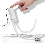 Mini Pompe à Eau, Pompe à Eau Auto-Amorçante USB 5V avec Tuyau d’Entrée 1 m et Tuyau de Sortie 10 m