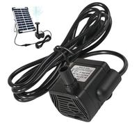 Mini pompe à eau solaire DC 22 V-24 V 3 W, pompe de fontaine solaire étanche et silencieuse de 300 L/H, distance pulvérisation 4, 9 pieds pour aquarium, élément d'eau jardin (sans pannea