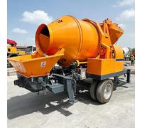 Mini pompe bétonnière haute efficacité | Pompe de construction | Conçue pour les petits projets ruraux, la pompe à béton hydraulique portable fournit une pression continue et une sortie