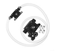 Mini pompe de forage électrique, outil de transfert d'eau auto-amorçante pour utilisation en extérieur, en plastique ABS avec tuyau de 2 m et connecteurs