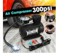 Mini pompe de gonflage électrique - 12V - 300PSI - Universelle pour voiture - Portable - Gonfleur d'air de pneu pour voiture, moto,
