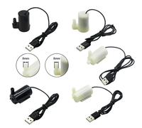 Mini pompe Submersible Ultra silencieuse DC 5V USB, moteur sans balais, réservoir de poissons hydroponique, circulation d'eau, fontaine, cascade
