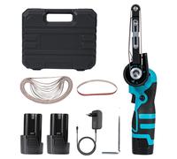 Mini-ponceuse à bande électrique, 10 000 tr/min, sans fil, avec 2 batteries