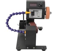 Mini ponceuse à bande / polisseuse de table - PGJ-ZBYZYW-EU108 - 12–24 V - 350 W - Vitesse réglable en continu - Ponçage à sec/humide - 10 bandes abrasives