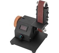 Mini ponceuse à bande - Ponceuse à bande électrique sur table - 350 W - Réglable de 0 à 90° - Ponçage et affûtage - 10 bandes abrasives