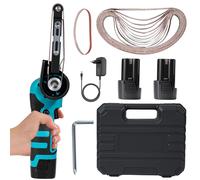 Mini-ponceuse électrique - 300 W - 10 000 tr/min - Sans fil - Compatible avec batterie 16,8 V - Livrée avec 2 batteries