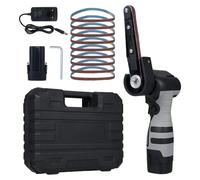 Mini-ponceuse électrique - Fonctionne sur batterie - 2 batteries incluses - 6500 tours/minute - Tête de ponçage réglable à 360° - Pour le bois, le métal, le cuir et le verre