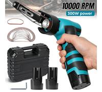 Mini-ponceuse électrique sans fil - 16,8 V - 300 W - 10 000 tr/min - 2 batteries - Chargeur