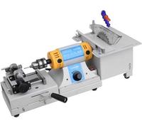 Mini-ponceuse - Machine de polissage pour bijoux - Machine de traitement des pierres précieuses - Multifonction 3-en-1 - 750W - Gris