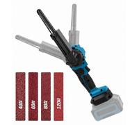 Mini-ponceuse orbitale sans fil, 18 V, bras orientable à 90°, avec 16 disques abrasifs