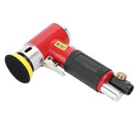 Mini ponceuse pneumatique, ponceuse excentrique et polisseuse avec papiers abrasifs pour l'automobile - Rouge