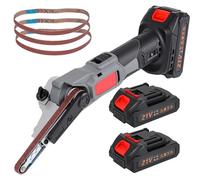 Mini-ponceuse sans fil - Ponceuse et polissoir électrique - 6 vitesses - Pour bois et métal - Rechargeable - Livrée avec 2 batteries