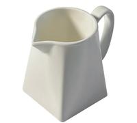 Mini Pot à Lait en Céramique 230ml Blanc, Verseur Précis