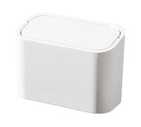 Mini Poubelle Bureau Couvercle Basculant Murale 18cm Salle Bain Vanité | Odeur Bloquée Seau Amovible Caravane Dortoir Location Petit Bain Salle Eau Invités Maison Neuve Crémaillère Locataires