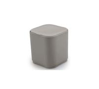 MINI POUBELLE CARRÉE POUR SALLE DE BAINS BEIGE 1.2L | AGAVE