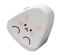 Mini Poubelle de Bureau Design Animal Couvercle en PP, Blanche | Corbeille Compacte pour Chutes Papier, Trombones et Petits Objets, Transport Facile, Coiffeuse, Étude ou Espace Professionnel