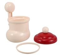 Mini Poubelle de Bureau Noël en Plastique ABS, Couvercle et Ventouse Murale | Design de Botte de Noël, Gain de Place, pour Emballages de Bonbons ou Sachets de Thé, Bureau, Réfrigérateur