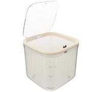 Mini Poubelle de Bureau Transparente en Plastique à Couvercle Poussoir | Plan de Travail, Table de Toilette, Organisation Compacte, Couvercle Amovible, Usage Polyvalent, Résistance