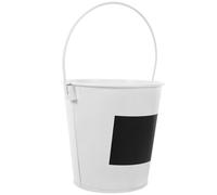 Mini Poubelle de Bureau Vintage en Métal Blanc pour Bureau | Double Usage Rangement, Style Rétro, pour Papier et Copeaux, Compacte pour Petits Espaces, Table de Travail