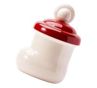 Mini Poubelle Murale avec Couvercle ABS et Ventouse, Bureau Salle de Bain | Format Portable pour Déchets ou Rangement, Fixation Adhésive, Design Botte, Surface de Réfrigérateur, Comptoir ou Coiffeuse