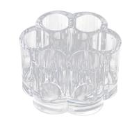 Mini Présentoir à Rouges à Lèvres, Boîte Transparente 6 Compartiments | Forme Fleur, Style Décoratif, pour Table et Poste de Salon, Rangement pour Eyeliner et Pinces