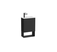 Mini pro unik 1 porte (meuble+lavabo) 450 mm noir mat - ROCA A852008523