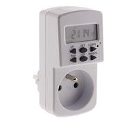 Otio Mini programmateur digital hebdomadaire Zenitech – 16 programmes, fonction aléatoire – Blanc