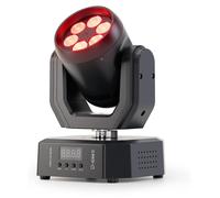 Mini projecteur à tête mobile - ZQ02577 - Projecteur LED 60W - DMX512, 9 canaux - 5 modes de contrôle - Prise EU - Effet pour scène et DJ