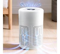 Mini purificateur d'air à ions négatifs USB avec filtre HEPA, rafraîchisseur d'air silencieux avec tampon parfumé, convient pour la maison, le bureau, la chambre - élimine le formaldéhyde, la fumée, l
