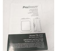 Mini radiateur soufflant Pro Breeze 2000 W Économie d'énergie Chauffage électrique silencieux 3 niveaux de chauffage