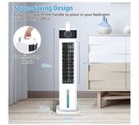 Mini Rafraichisseur d'air Mobile 4 en 1 blanc AQ0524