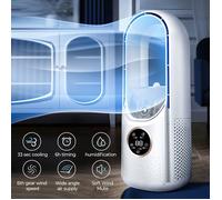 Mini Rafraîchisseur d'Air -Ventilateur de Table- 6 vitesses - humidificateur 100ml, minuterie, silencieux - Pour bureau,dortoir