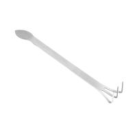 Mini Râteau de Jardin en Acier Inoxydable, Trois Dents, Argenté | Plantes en Pot et Fleurs, Format Compact, Rangement Facile, Antirouille, Usage Jardinage et Bonsaï