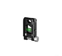 Mini règle magnétique en fonte d'aluminium 23 cm (Noir 6,3 cm) | Base magnétique puissante, corps en fonte d'aluminium, fioles de 0 à 90 degrés, design résistant aux chocs
