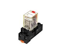 Mini relais de puissance avec bouton de Test de lumière LED RKE2C, relais intermédiaire 7A 8 pieds, relais électromagnétique AC 230V DC 24V 2NO2NC 1 pièces(2CO730LT SKF08 E)