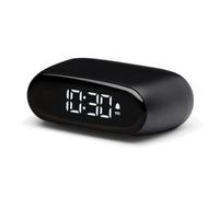 Lexon Réveil Minut – LCD tactile, rechargeable, fonction snooze – Noir