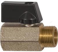 Mini-robinet à boisseau sphérique VALVE LINE 6 mm, filetage intérieur/extérieur 1/4", DN 8 mm