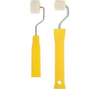 Mini Rouleau à Peinture, Tête Courte, Format Mini, Anti-goutte | Acier Galvanisé et Pp Plastique, Facile à Transporter, pour Angles et Murs, Petit Kit Pratique