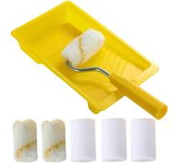 Mini Rouleaux Mousse Pour Peinture,Kit Décoration Pour Maison,Rouleaux Pour Peinture-émulsion,Manchon à Poils Moyens Pour Peinture émulsion Artisanale Sur Murs Et Plafonds