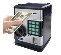 Mini Safe Bank - Banque à monnaie numérique, boîte d'épargne électronique, adget d'apprentissage, cadeau d'anniversaire, chambre à coucher à la maison jouet | Fournit un moyen sûr et