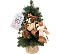 Mini Sapin de Noël Artificiel - CREATIVE HOME - Moka - 40 cm - Décoration de Table - Intérieur