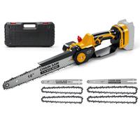 Mini-scie à chaîne de 10 pouces - Moteur sans balais de 1000 W - Électrique - Rail de guidage de 25 cm - Pour jardin et élagage