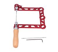 Mini scie à main, manche en bois en forme de U, scie à découper portable, outil de coupe de bricolage pour le travail du bois, le traitement des métaux, la fabrication de bijoux, (5 pouces)