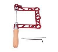 Mini scie à main, manche en bois en forme de U, scie à découper portable, outil de coupe de bricolage pour le travail du bois, le traitement des métaux, la fabrication de bijoux, (4 pouces)