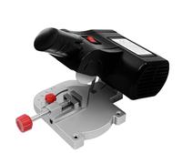 Mini scie à onglets 220 V 90 W 6000 tr/min 0-45° | Alliage d'aluminium, profondeur de coupe de 12 mm/10 mm/4 mm, protection contre les surcharges, interrupteur de limite