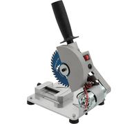 Mini scie à tronçonner pour métal - Scie circulaire d'établi - Pour le bois et le métal - Profondeur de coupe 29 mm - Lame de 10 cm - 2 lames incluses