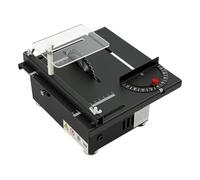 Mini Scie Circulair de Table 200W Portative Scie à Table 7 Vitesses Réglable avec Lames,Multifonction Petite Machine de Découpe,pour le Travail du Bois