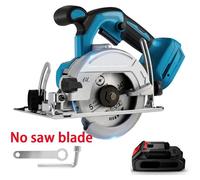 Mini-scie circulaire à main - 125 mm, sans fil, sans balais - 10 800 tr/min - Angle de coupe réglable - 1 batterie 18 V incluse - Pour le bois - Braun